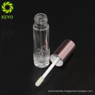 Glass newest metal lipgloss packaging transparent lipstick liquid gloss container